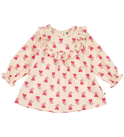 Müsli Kjole l/æ - Baby - Love Letter - Oak/Rouge Red