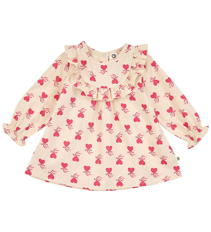 Müsli Kjole l/æ - Baby - Love Letter - Oak/Rouge Red