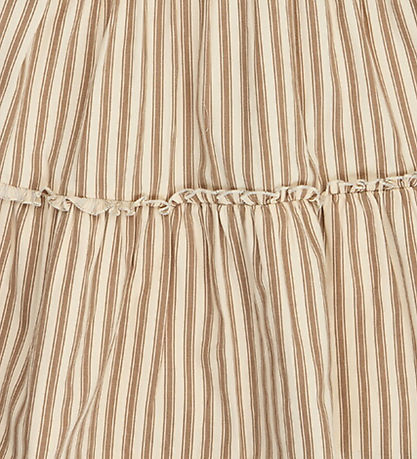 Müsli Kjole l/æ - Woven Stripe - Oak/Walnut