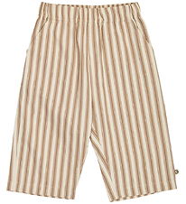Müsli Bukser - Baby - Woven Stripe - Oak/Walnut
