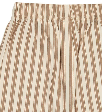 Müsli Bukser - Baby - Woven Stripe - Oak/Walnut