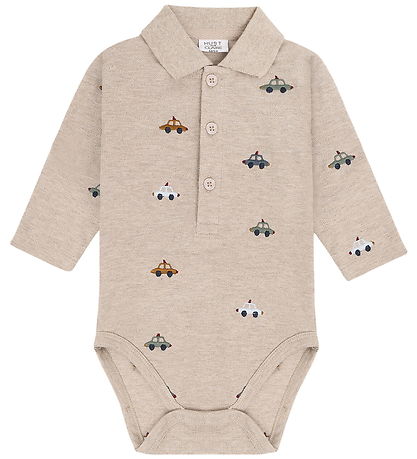 Hust and Claire Body l/æ - HCBendy - Police emb - Beige Melange