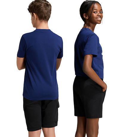adidas Performance T-shirt - J BL - Dkblue/White