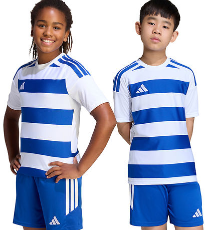 adidas Performance T-shirt - Hooped26 - Hvid/Royal Blue