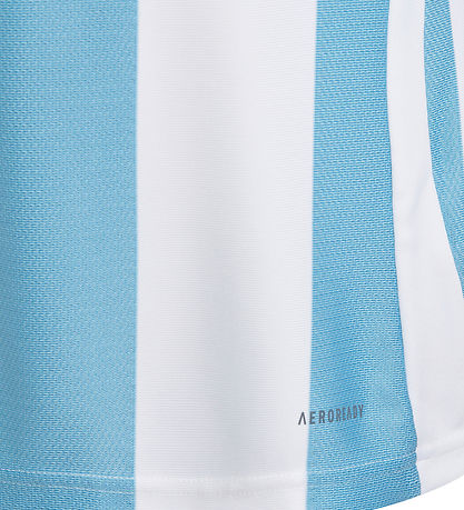 adidas Performance T-shirt - Striped 24 - Tmlgbl/White/White
