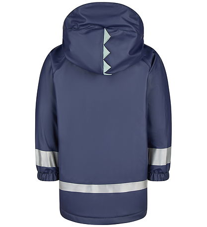 Sterntaler Regnjakke m. Fleece - PU - Dino Tines - Navy