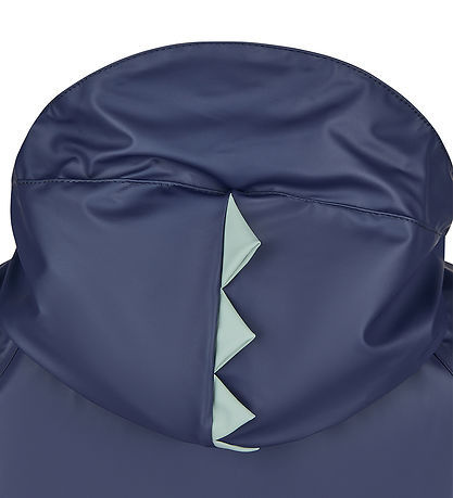 Sterntaler Regnjakke m. Fleece - PU - Dino Tines - Navy
