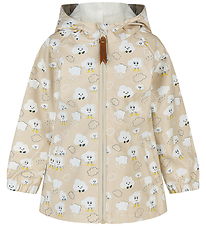Sterntaler Regnjakke - Beige/Skyer