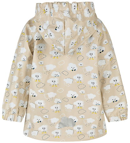 Sterntaler Regnjakke - Beige/Skyer