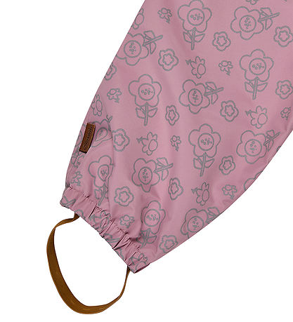 Sterntaler Regnbukser m. Seler - Rosa/Blomster