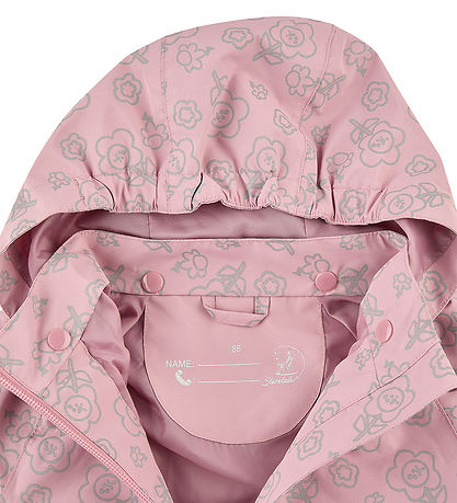 Sterntaler Regnjakke - Rosa/Blomster