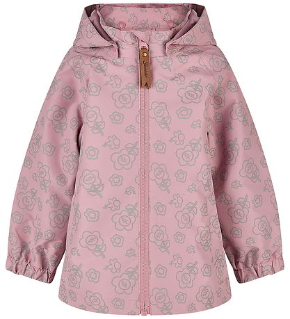 Sterntaler Regnjakke - Rosa/Blomster