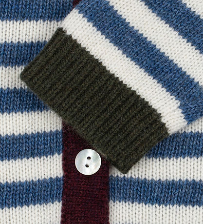 Konges Sløjd Cardigan - Uld/Polyamid - Belou - Autumn Stripe