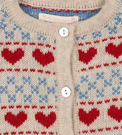 Konges Sløjd Cardigan - Uld/Polyamid - Belou - Heart