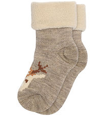 MP Strømper - Uld - Ollie - Light Brown Melange