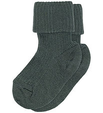 MP Strømper - Uld - Rib - Dark Forest