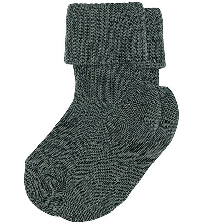 MP Strømper - Uld - Rib - Dark Forest