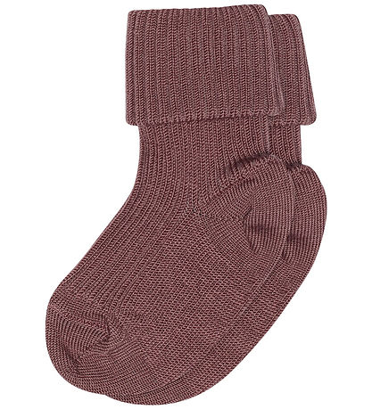MP Strømper - Uld - Rib - Rose Taupe