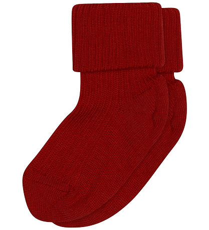 MP Strømper - Uld - Rib - Karanda Red