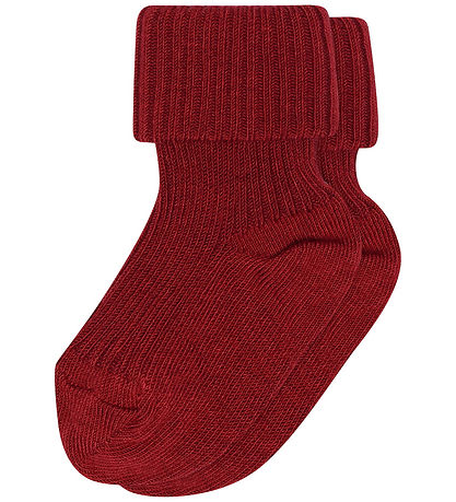 MP Strømper - Rib - Karanda Red