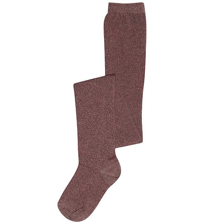 MP Strømepebukser m. Glitter - Rose Taupe