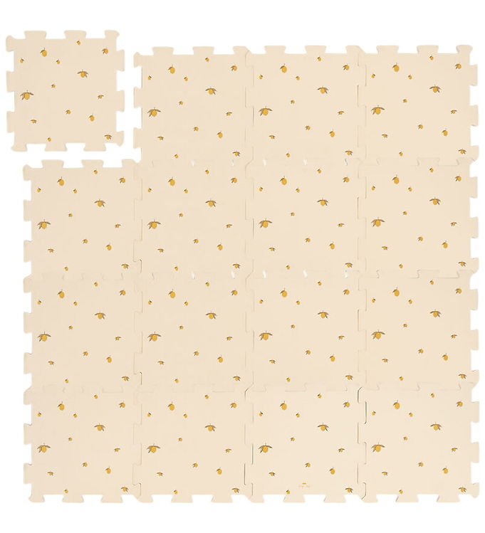 Konges Sløjd Legegulv - Skum - 115x115 cm - Lemon