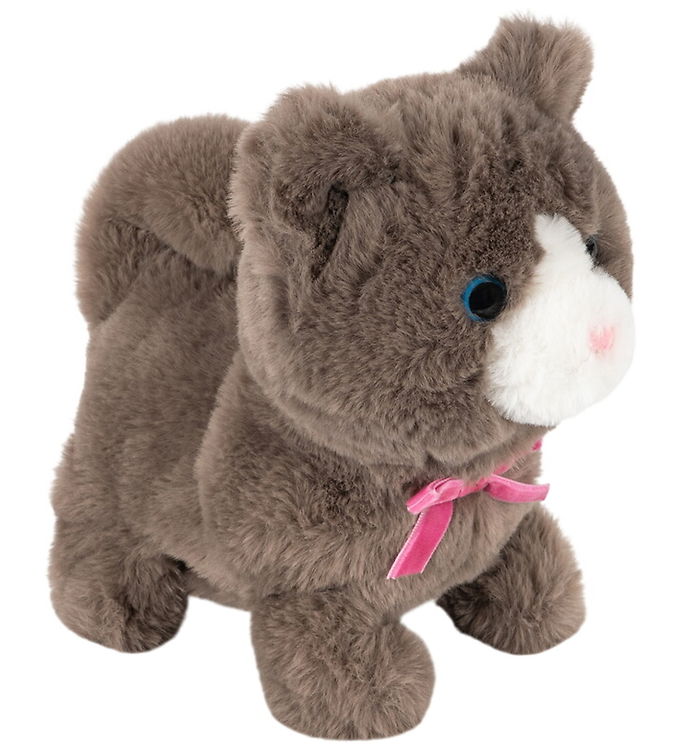 Konges Sløjd Bamse - Walking Cat - 18,5 cm - Grey
