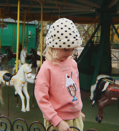 Konges Sløjd Sweatshirt - Lou - Peach Blossom m. Pailletter
