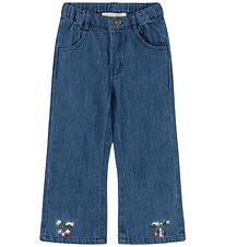 Konges Sløjd Jeans - Elba Flare - Denim Blue m. Pailletter