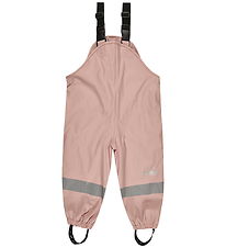 Sterntaler Regnbukser m. Seler/Fleece - PU - Rosa