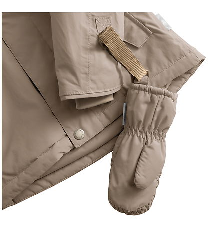 Mini A Ture Luffer m. Fleece - MatCordt - Grey Brown