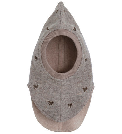 Huttelihut Elefanthue - Uld/Bomuld - 2-lags - Camel Melange m. S