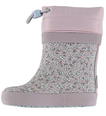 Wheat Termostøvler - Barefood - Rubber - Lilac Blue Flowers