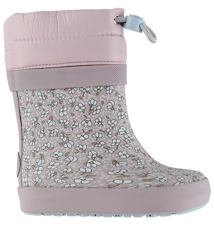 Wheat Termostøvler - Barefood - Rubber - Lilac Blue Flowers