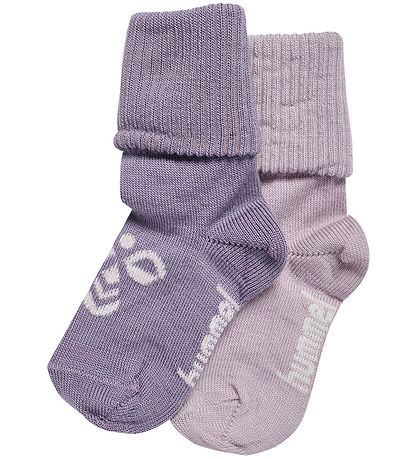 Hummel Strømper - Uld - 2-pak - HmlMini - Gray Ridge/Cloud Gray