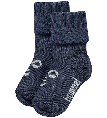 Hummel Strømper - Uld - 2-pak - HmlMini - Ombre Blue/Flint Stone