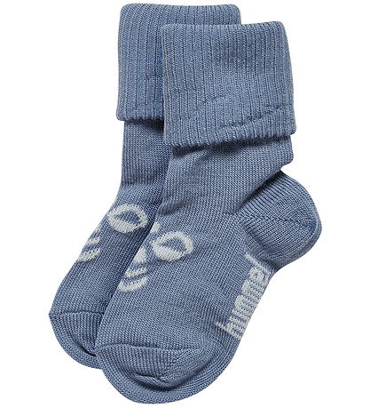 Hummel Strømper - Uld - 2-pak - HmlMini - Ombre Blue/Flint Stone
