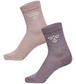 Hummel Strømper - Uld - 2-pak - HmlJR - Gray Ridge/Cloud Gray