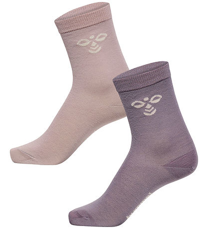 Hummel Strømper - Uld - 2-pak - HmlJR - Gray Ridge/Cloud Gray