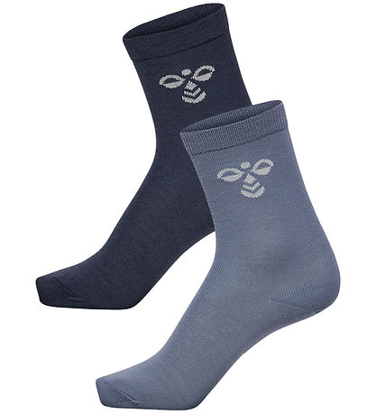 Hummel Strømper - Uld - 2-pak - HmlJR - Ombre Blue/Flint Stone