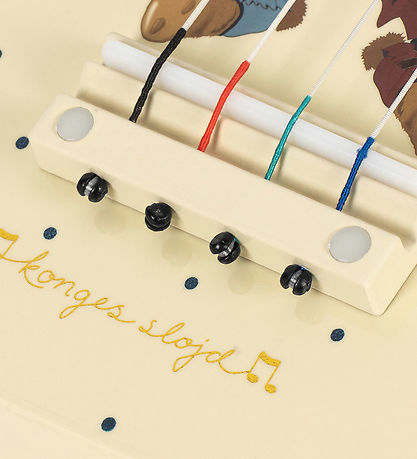 Konges Sløjd Guitar - Beige/Blå m. Teddy Bear