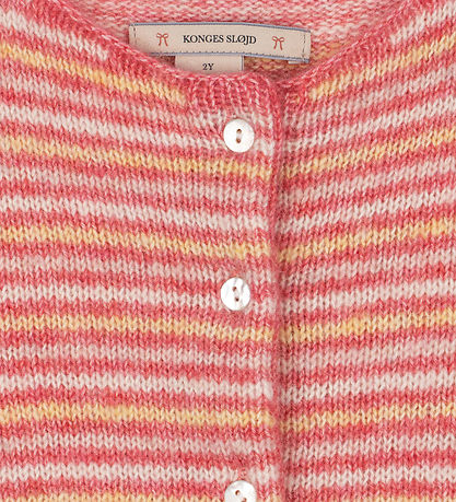 Konges Sløjd Cardigan - Bomuld/Uld - Pipo - Multi Stribe