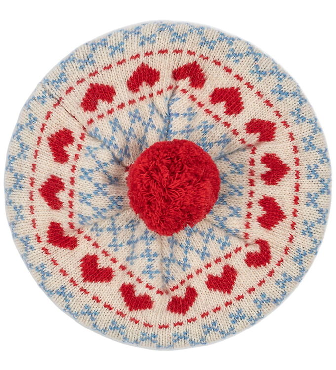 Konges Sløjd Hue - Ud/Polyamid - Belou Beret - Heart