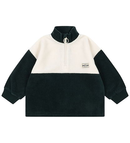 Konges Sløjd Fleecetrøje - Tavi - Half Zip - Scarab
