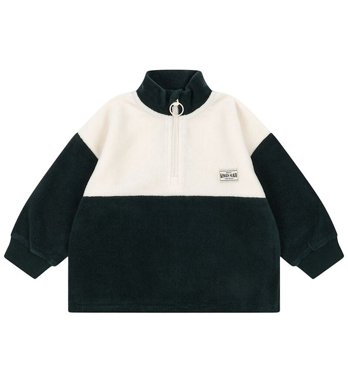 Konges Sløjd Fleecetrøje - Tavi - Half Zip - Scarab