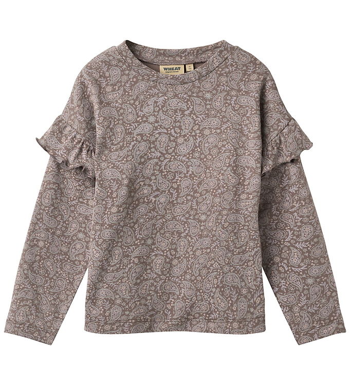 Wheat Bluse - Belinda - Purple Plum Paisley