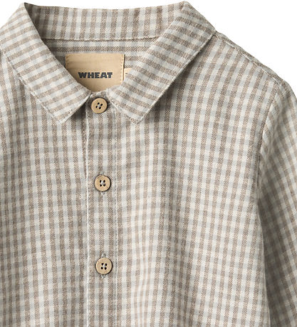 Wheat Skjorte - Oscar - Greybrown Check