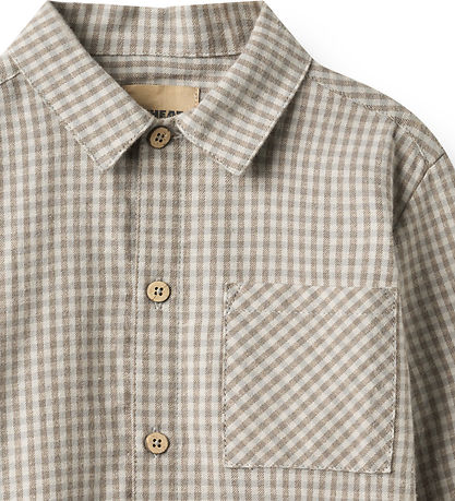 Wheat Skjorte - Oscar - Greybrown Check