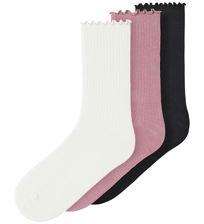 Name It Strømper - NkfOfanti - 3-pak - Cloaud Dancer/Lilas