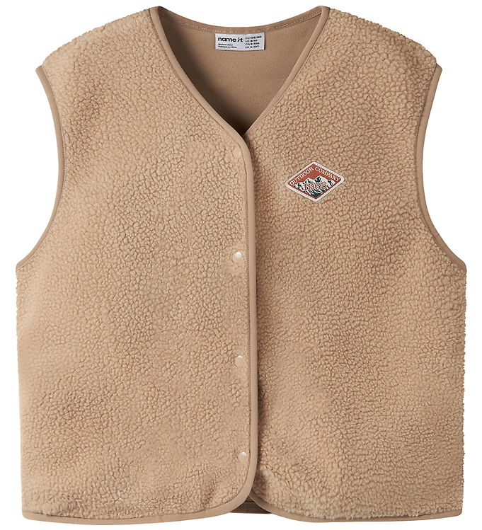 Name It Vest - Teddy - NkmOwe - Sesame
